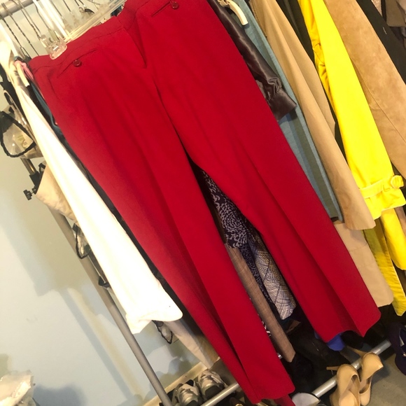 EUC BCBGMaxAzria Red Pants - Picture 2 of 6